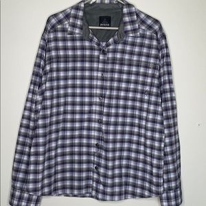 Men’s Prana Plaid Long Sleeve Shirt